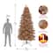 9ft. Pre-Lit Rose Gold Metallic Evergreen Artificial Christmas Tree